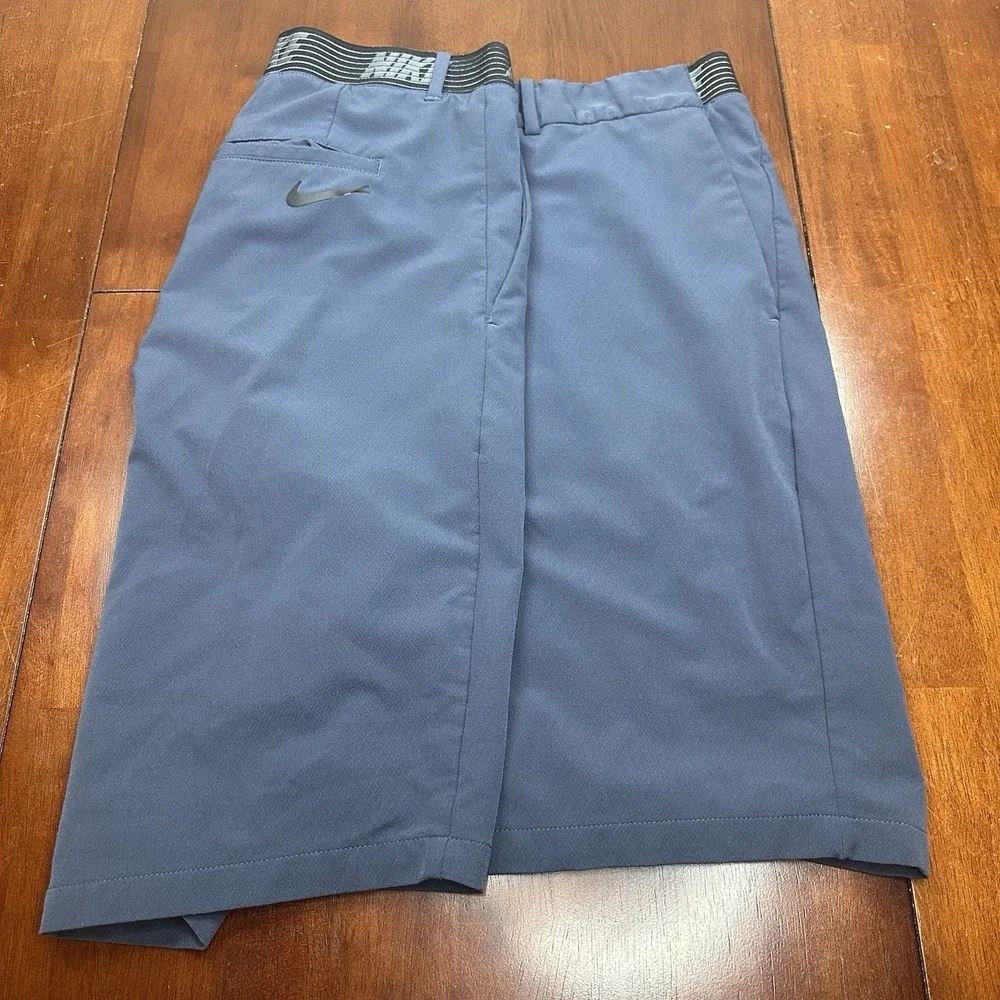 Nike Flex Slim Fit Golf Shorts 891932 Dri Fit Vented‎ Shorts Blue Mens 40